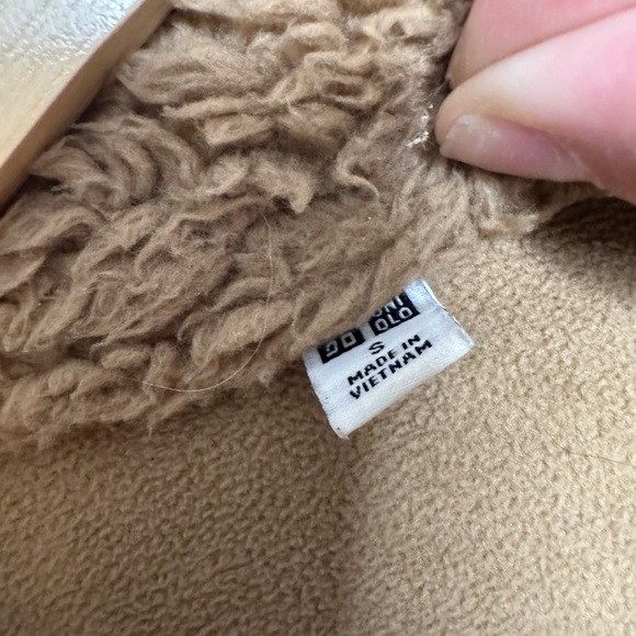 Uniqlo Pile Lined Fleece Tailored Coat Small - Picture 7 of 13
